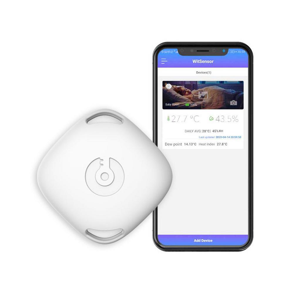 Wireless Thermometer Bluetooth Hygrometer For Android / IOS Indoor Outdoor Temperature Humidity Meter Alarm: Default Title