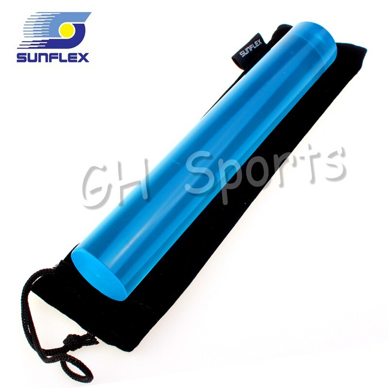SUNFLEX-Rodillo De goma para Tenis De Mesa, accesorio De Tenis De Mesa De cristal sólido, pesado, con bolsa De almacenamiento De tela: Blue