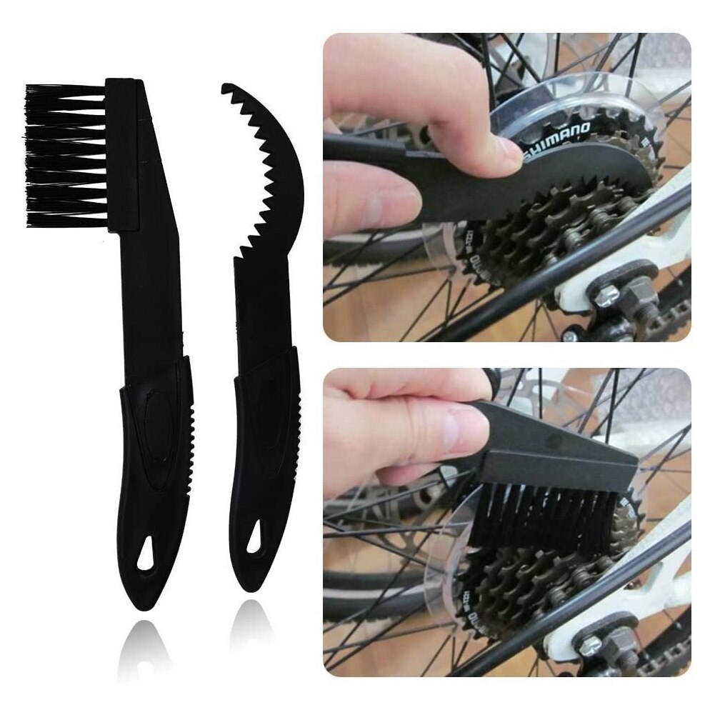 4pcs/Set Plastic Motorcycle Bicycle Chain Clean Brush Gear Grunge Brush MTB Bike Machine Washer Brush Scrubber Cycling Clean Kit