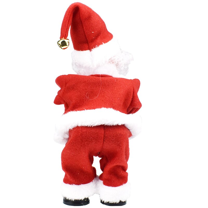 Christmas Santa Claus Shaking Butt Electronic Toy Music Light Doll Xmas Decor Ornament M09