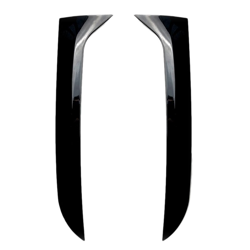 2 Stuks Auto Zonnedak Zonnescherm Clip & 2 Stuks Achter Side Wing Dakspoiler Stickers Trim Cover