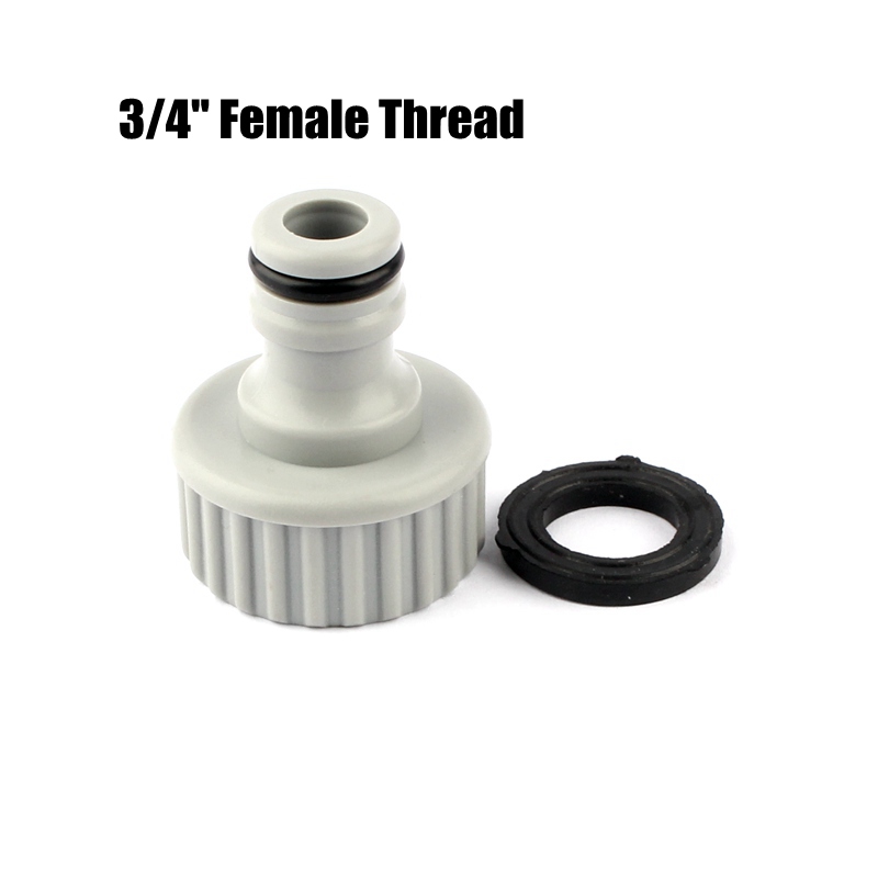 1 pc NuoNuoWell Hallo Garten Schnell Anschlüsse 1/2 "3/4" Gewinde Wasser Wasserhahn gemeinsam Blume Garten Bewässerung schlauch Armaturen einstellen: 3l4 Zoll weiblich