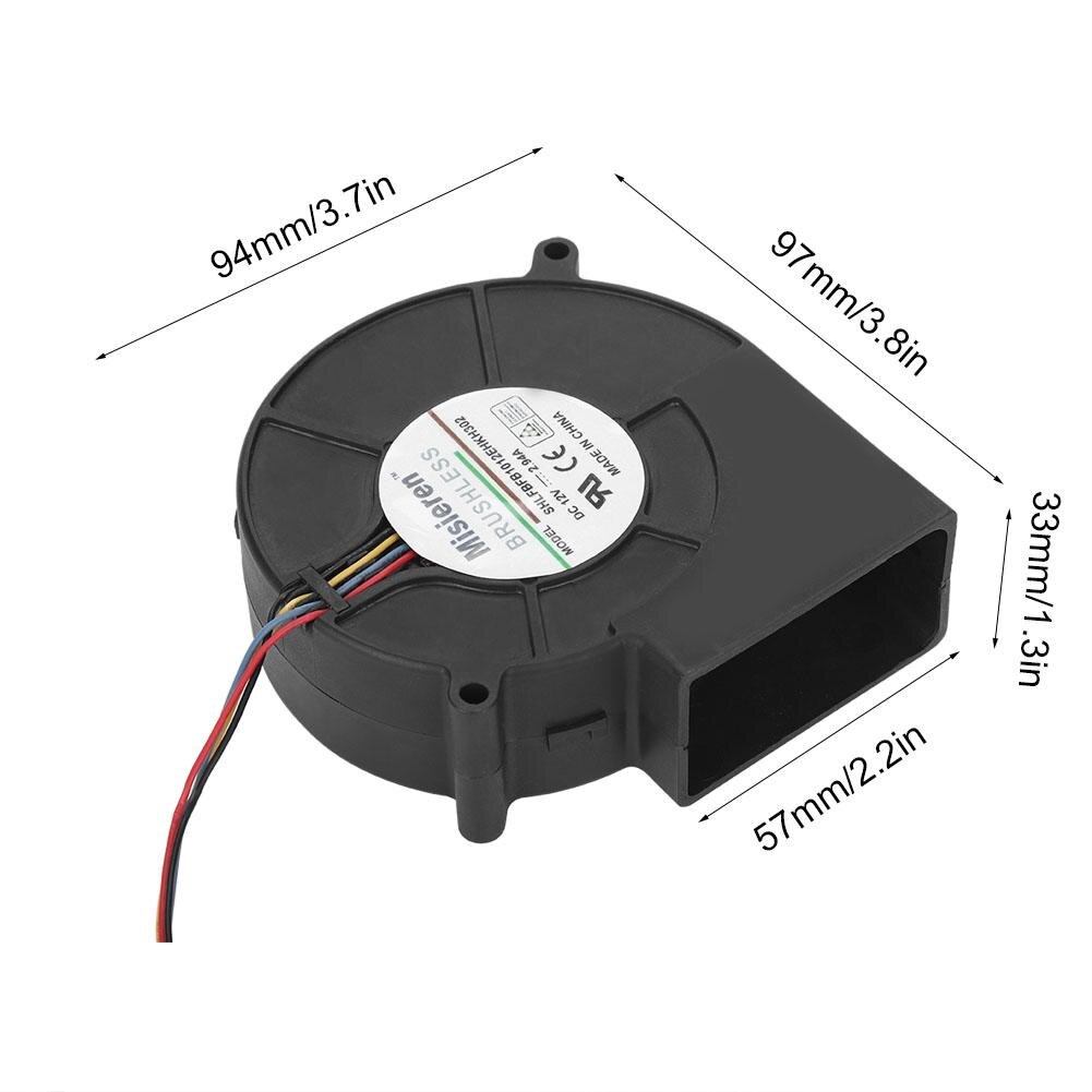 BBQ Fan Blower Heater Grille Exhaust Fan 12V1.2 1.8 2.4 2.7 2.94A