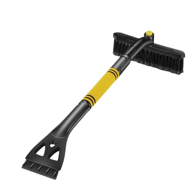 Cepillo de nieve extensible para coche de 35 pulgadas con escobilla de goma y rasqueta de hielo para parabrisas de coche SUV camión