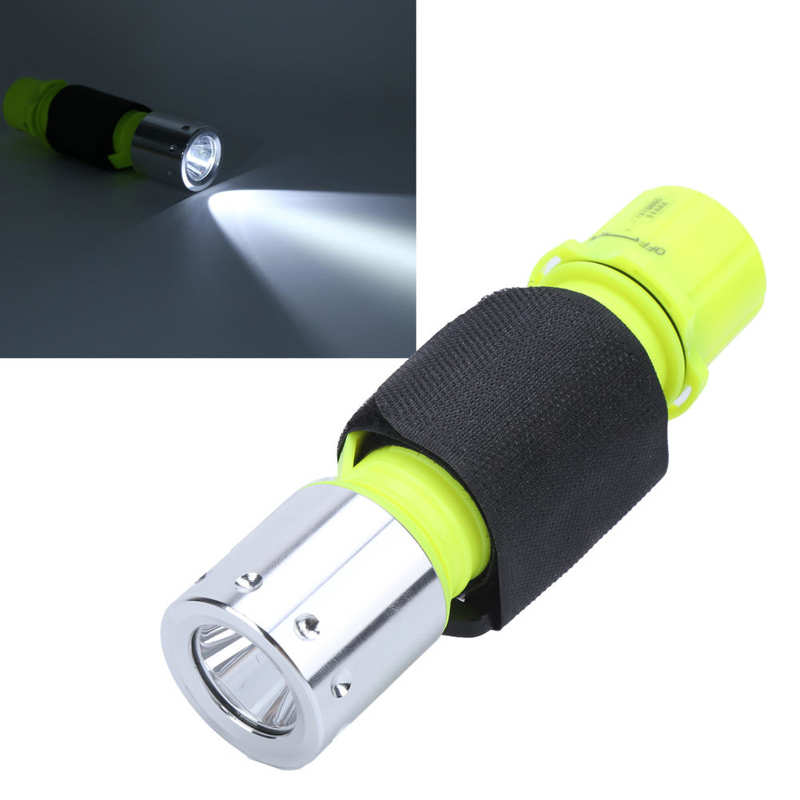Lampes de plongée à piles, torche étanche IPX8 résistante aux chutes, Portable avec dragonne pour Camping et aventure