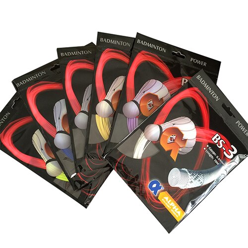 Alpha 10 stk badminton streng multifilament holdbarhed udendørs badminton amatør streng bs -3: Mix-farve