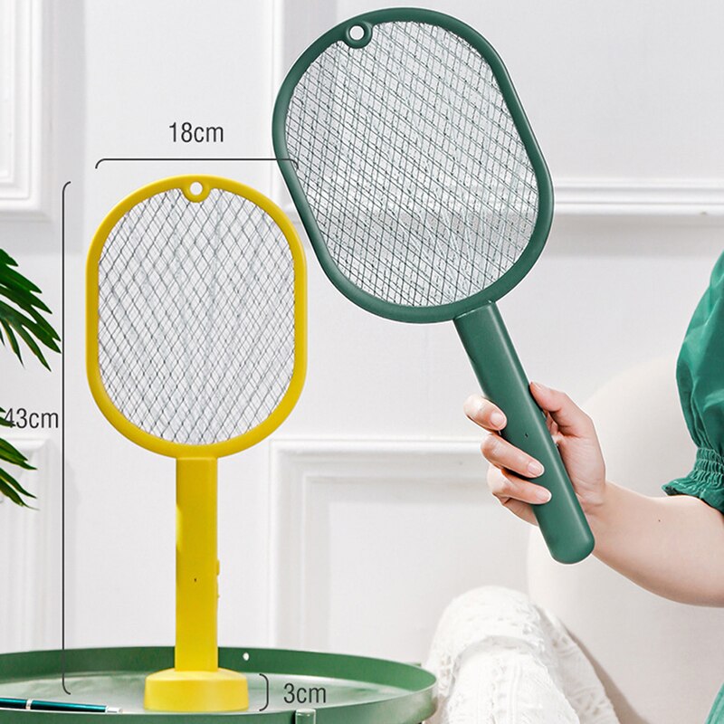 Matamoscas eléctrico recargable por USB, matamoscas 2 en 1, mata insectos