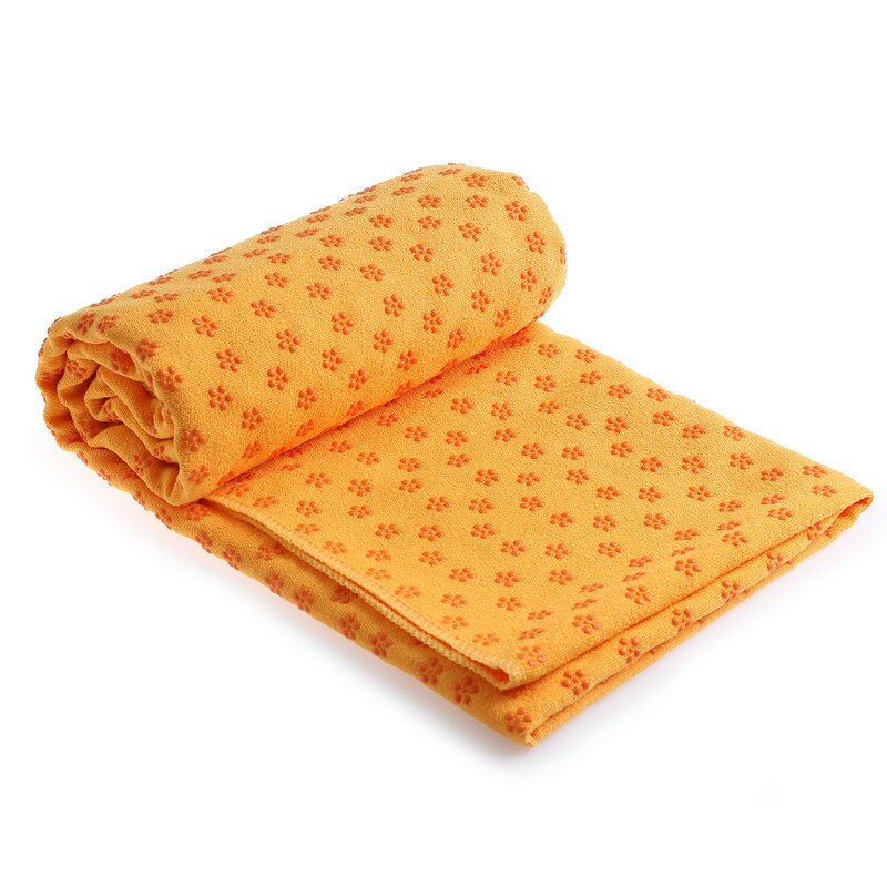 Yoga Mat Antislip Handdoek Pvc Deeltjes Pruimenbloesem Stippen Te Absorberen Zweet Beschikbaar In Meerdere Kleuren Yoga Handdoek fitness Acces: YELLOW