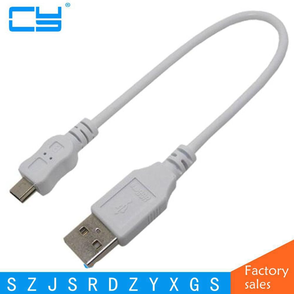 Korte Een Mannelijke naar Mini 5-pin B Mannelijke USB Adapter Kabel USB2.0 Verlengkabel