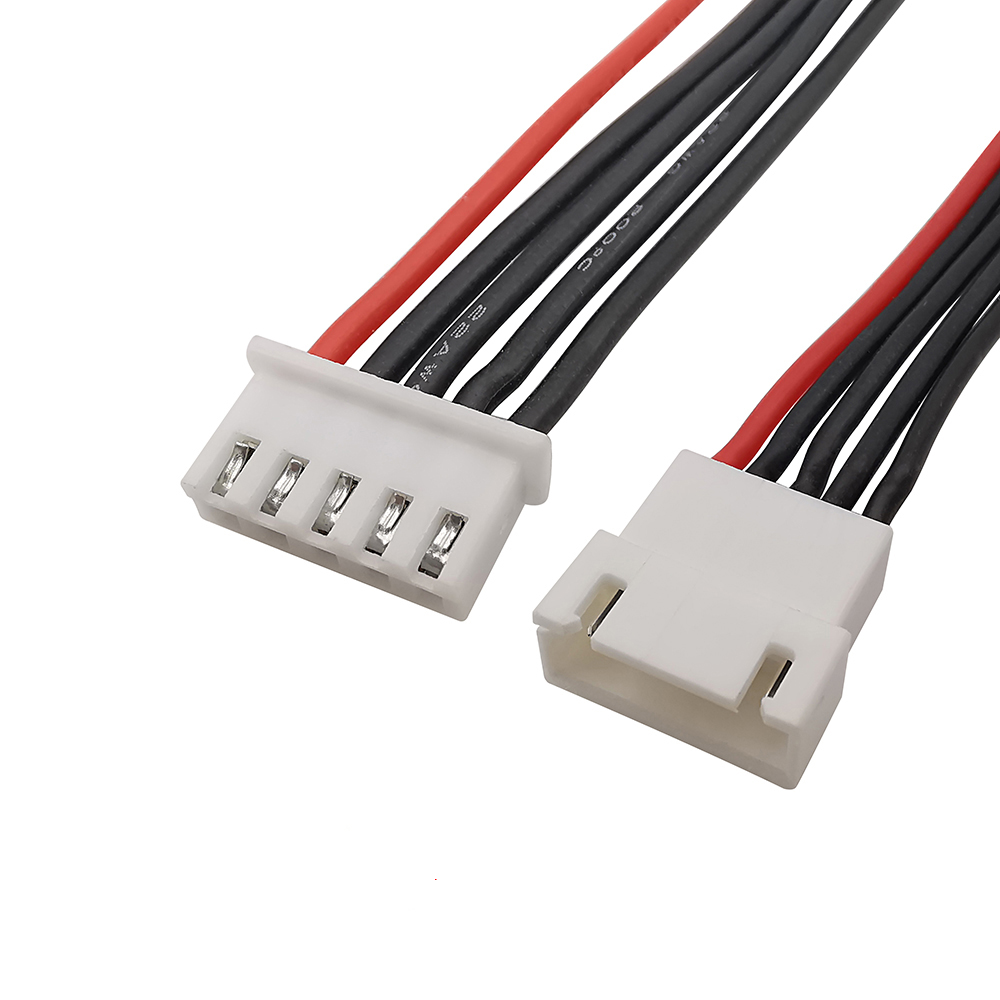 5 stk. 2s 3s 4s 5s 6s 7s 8s lipo-balanceledning, forlængerkabel, opladet ledning, 22 awg 20cm jst-xh-stik, silikonekabel