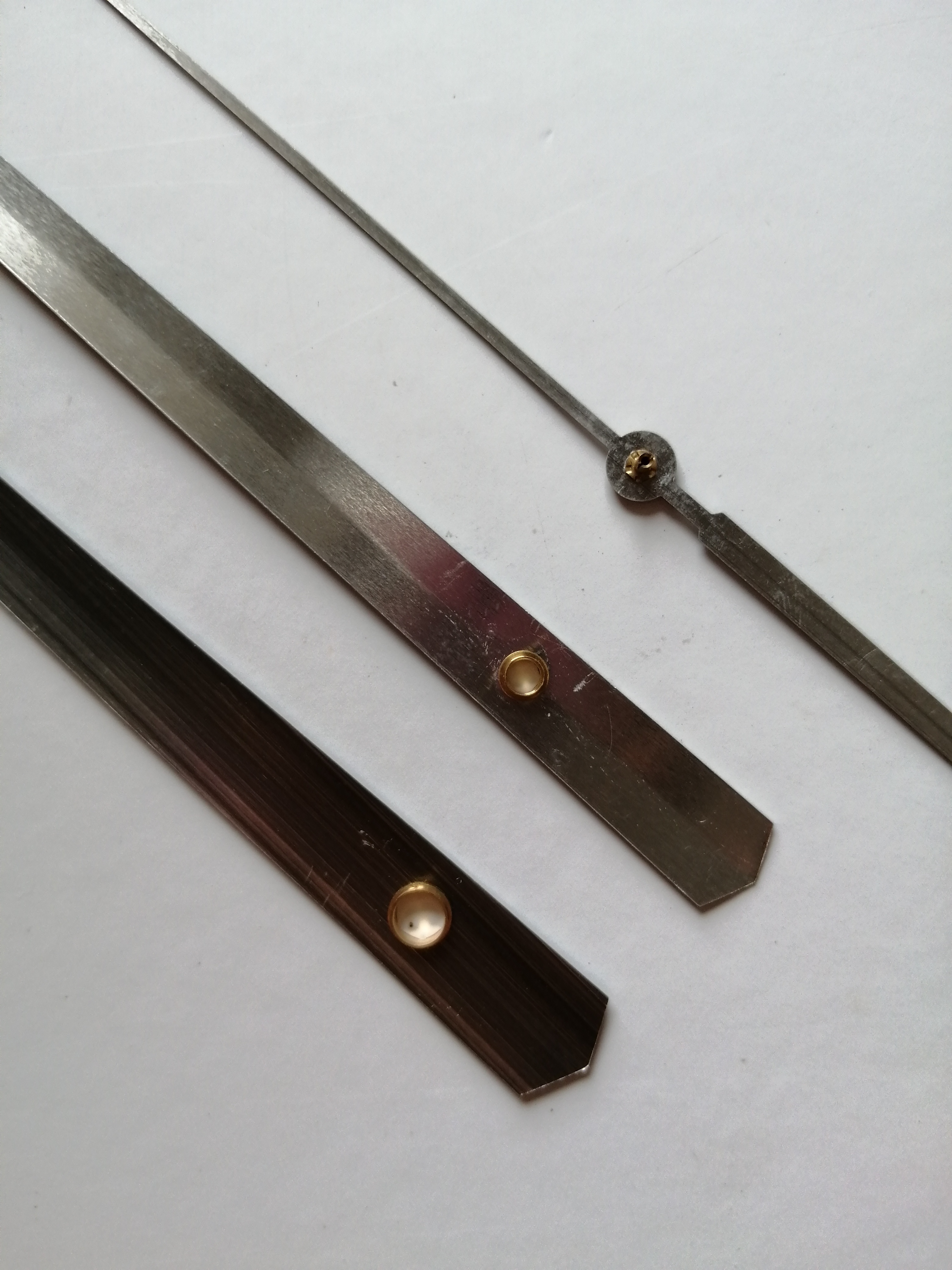 S As Klok Lange Handen 702 # Wit (Gewoon Handen) metalen Aluminium Diy Hands Quartz Klok Accessoire Diy Klok Kits