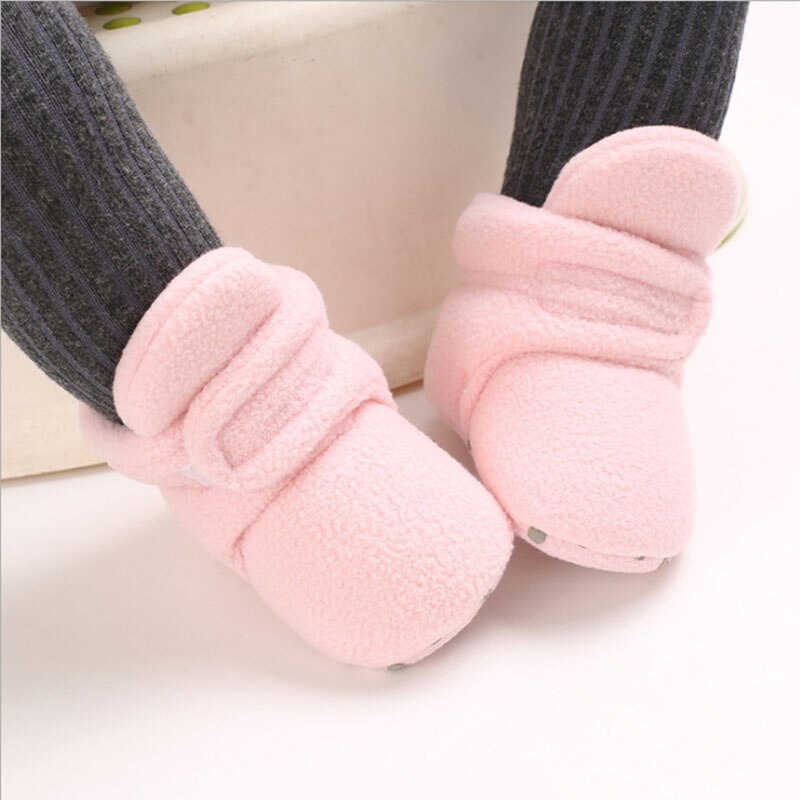 Baby vinterstøvler baby pige drenge vinter varme sko solid toddler first walkers børn vinter sko 0-18m