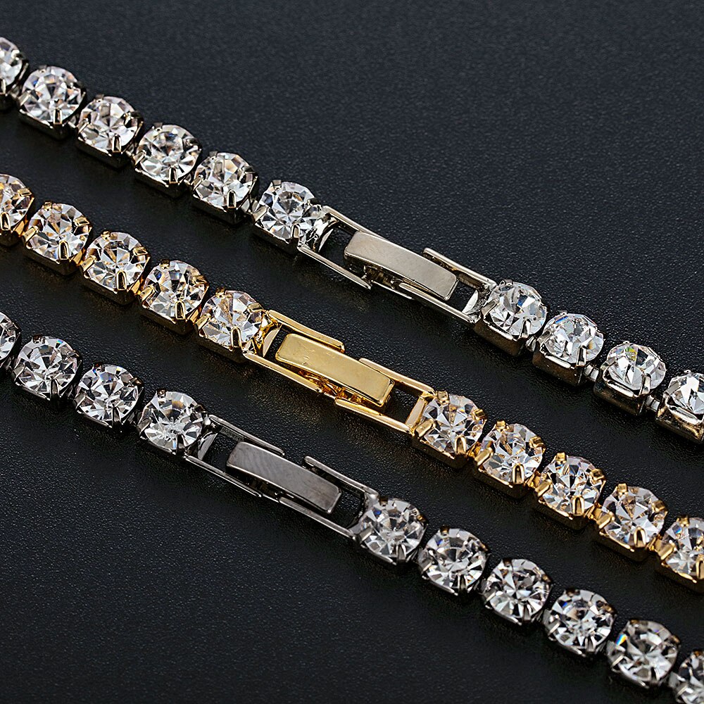 cubano cadena Zircon collar tipo cadena hasta la clavícula CZ diamantes deslumbrantes adorno brillante colgante de de las mujeres joyería de la boda