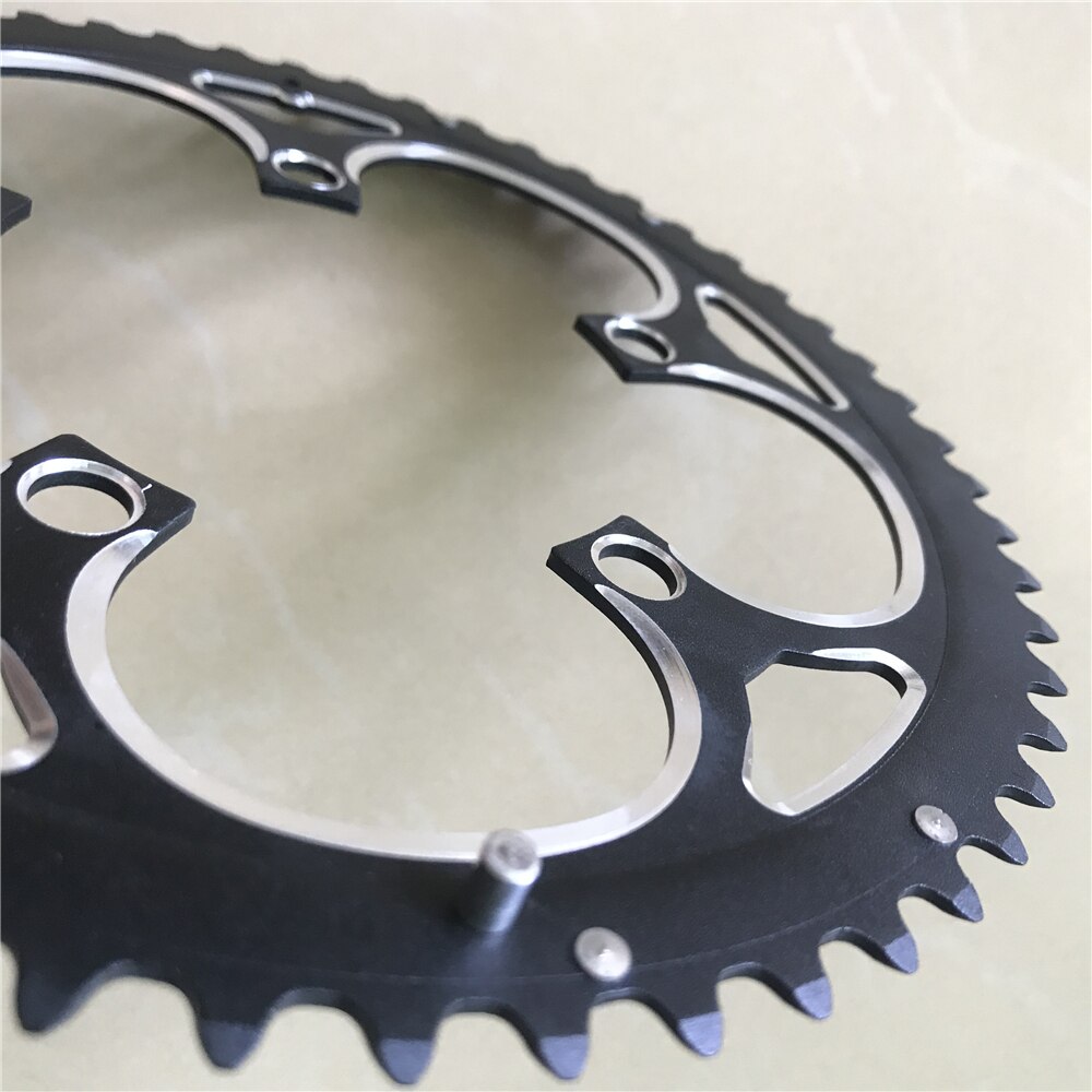 Road Fiets Kettingblad Dubbele Snelheid 110 Bcd 53T 39T Keten Wiel Vouwfiets Kettingwiel Aluminium Cnc 3/32 "Tand Dikte