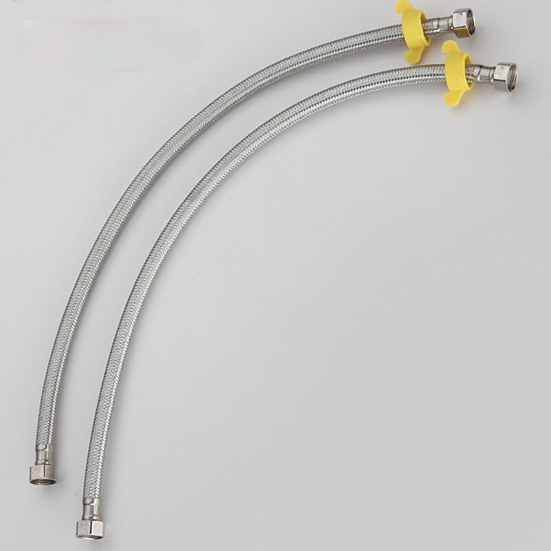 Sully House – tuyau de plomberie tissé en acier inoxydable 304, tuyau flexible de raccordement avec clé, pour salle de bain et eau de toilette, chauffage EPDM