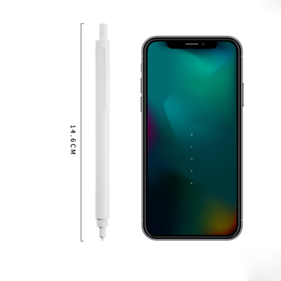 1 unidad de lápiz mecánico KACO antiroturas de , estilo Simple, lápiz propulsor, material escolar y de oficina: 0.5 white
