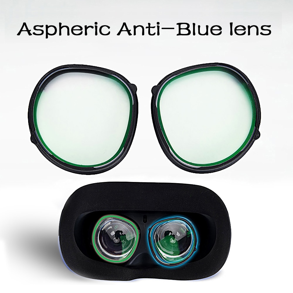 Anti Blauw Licht Magnetische Brillen Lens Voor Oculus Quest 2/1 Bescherming Bijziendheid Glazen Verlichten Eye Vermoeidheid Voorkomen Duizeligheid