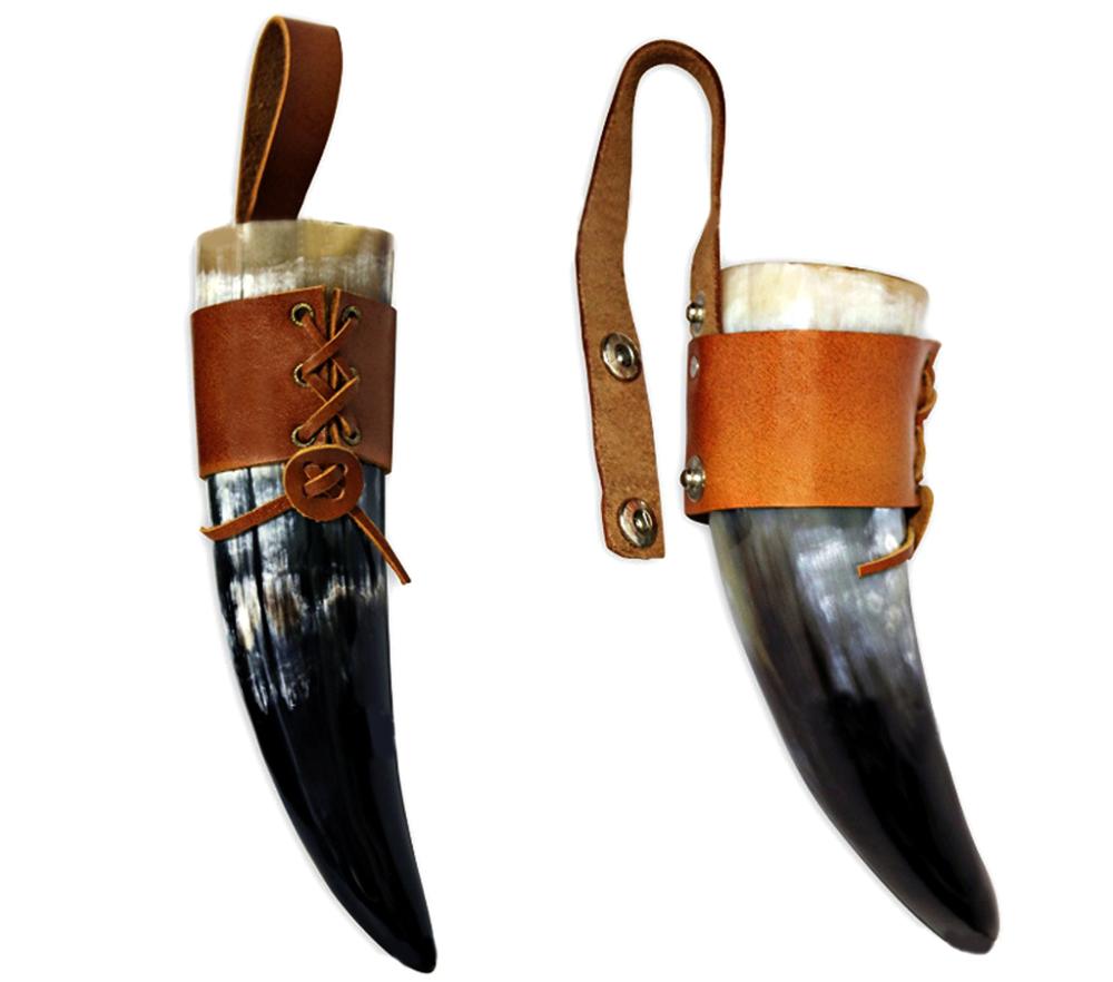 Coupe Viking médiévale de corne à boire Vintage avec support de corne pour le vin d'hydromel de bière Etc.
