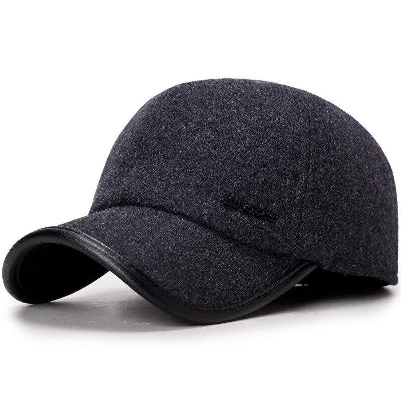 Autumn and winter men's and women's warm hat casual warm earmuffs hat outdoor sports baseball cap