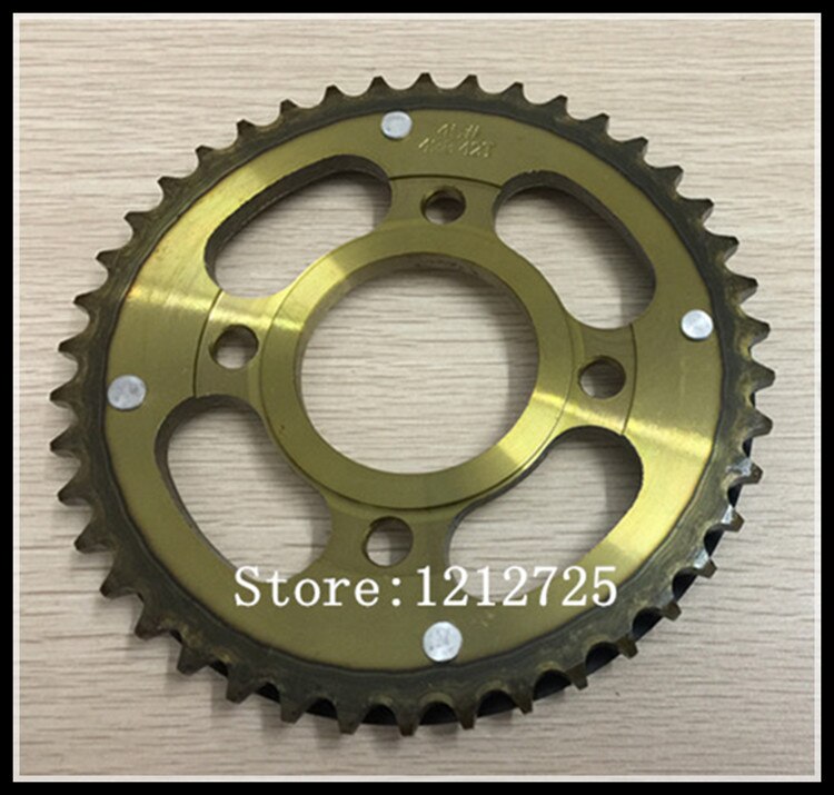 Piñones de motocicleta CB125T CB150T CM125 QJ150J, piñones de moto 428-42t: Big 42T teeth
