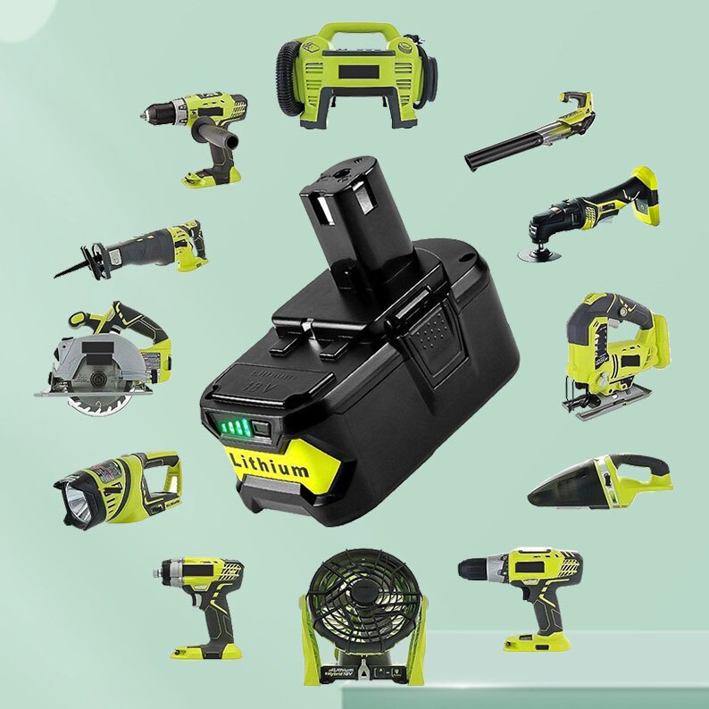 18V 28000mah lithium ion rechargeable battery is suitable for Ryobi one + cordless power tool bpl1820 P105 p103 rb18l50 rb18l40