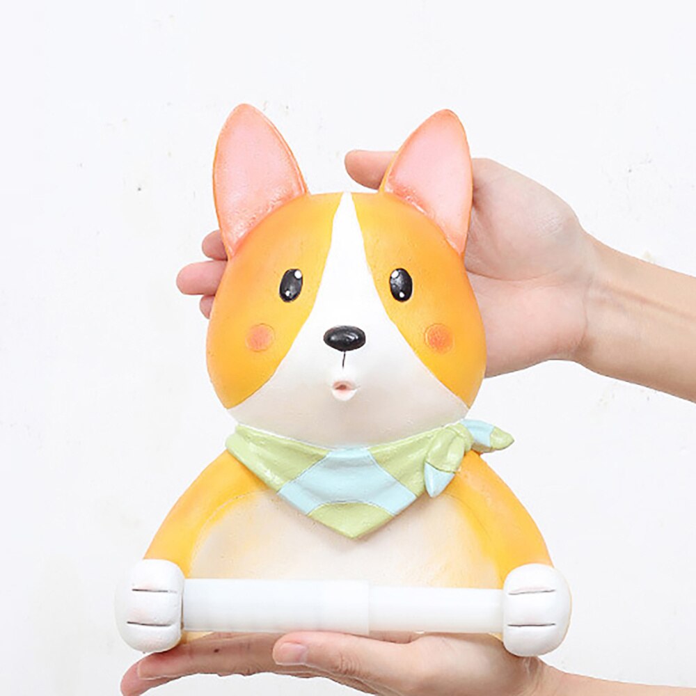 1Pc Corgi Toiletpapier Houder Papier Rolhouder Opknoping Magazijnstelling