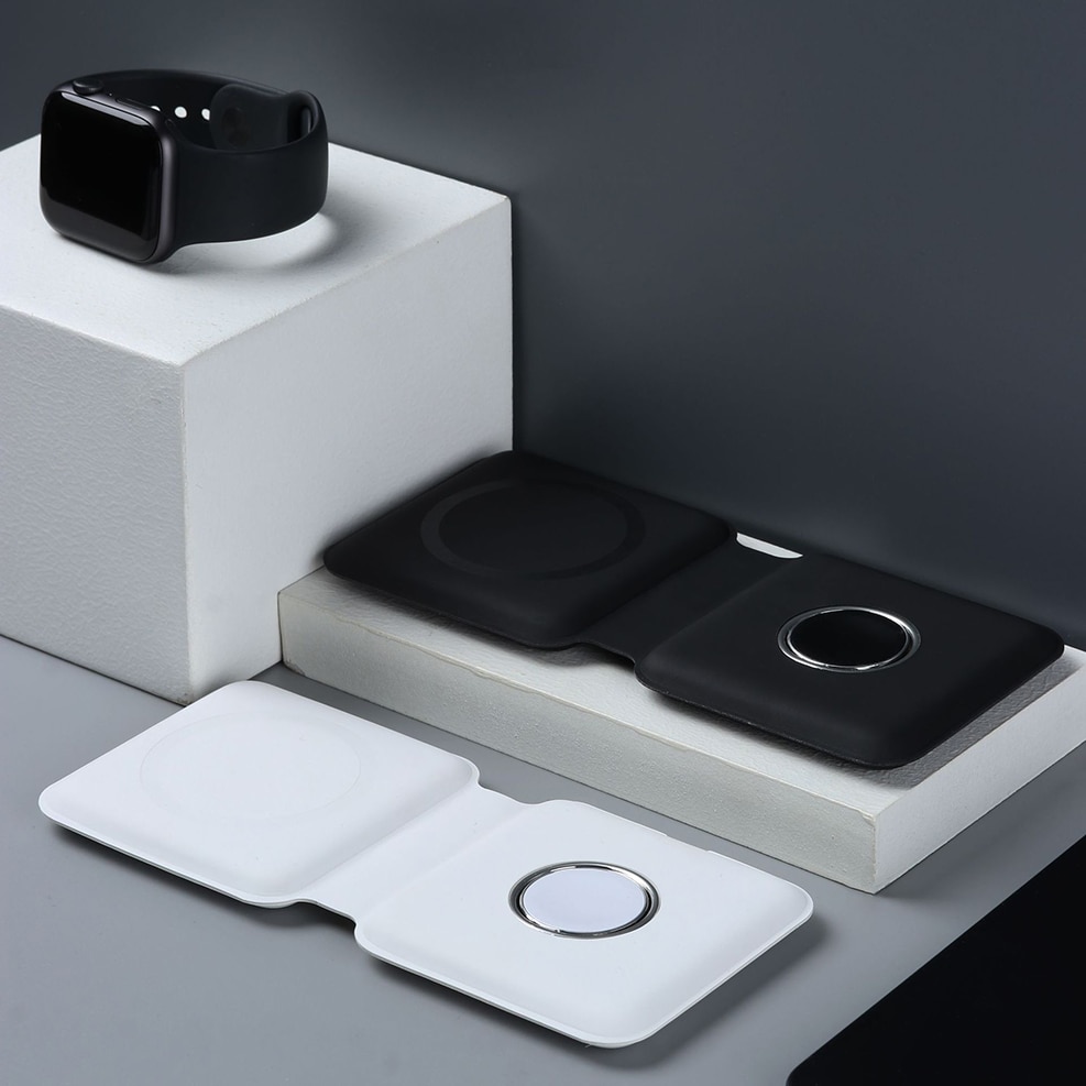 Magnetic Wireless Charger Pad 15W - for Apple Watch, iPhone 12 Series, AirPods Pro - USB-C Dock Station