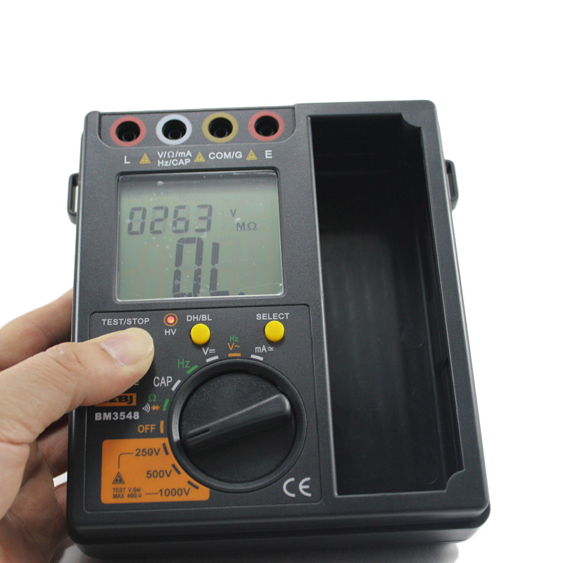 Weerstand Meter 2 In 1 BM3548 Digitale Isolatieweerstand Test Meter Digitale Multimeter Megger Test Meter