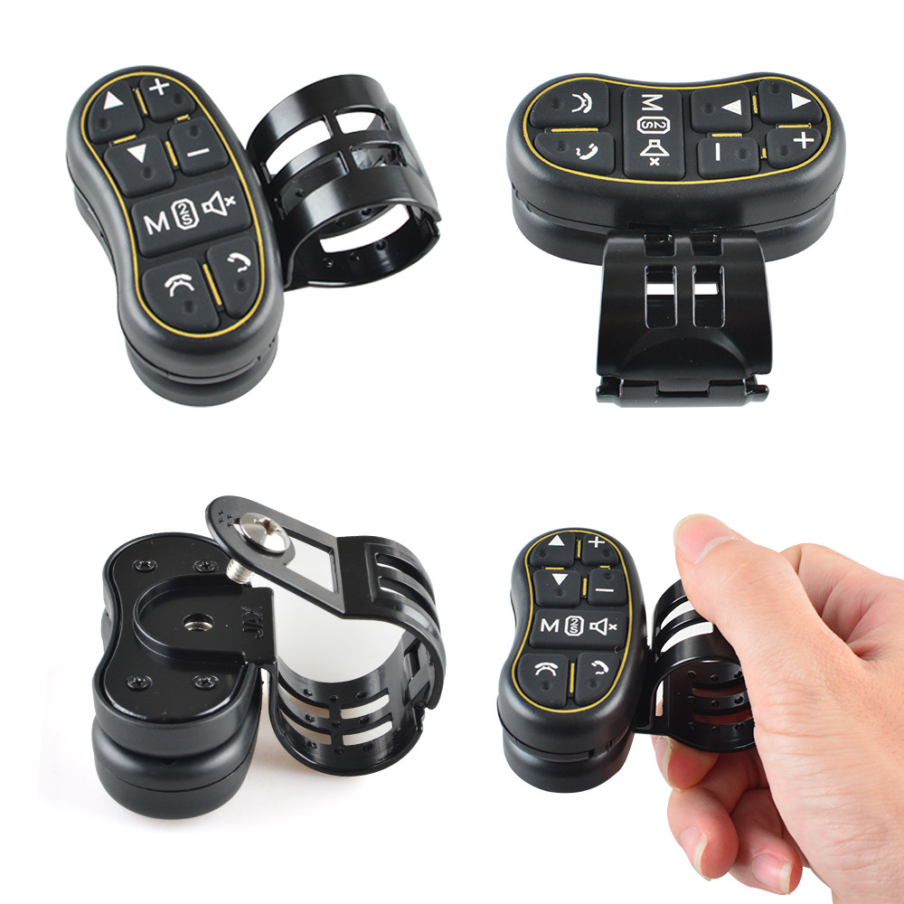 10 Toetsen Auto Stuurbediening Sleutel Draadloze Afstandsbediening Toepasselijk Universele Auto Navigatie Dvd Steering Control Knop