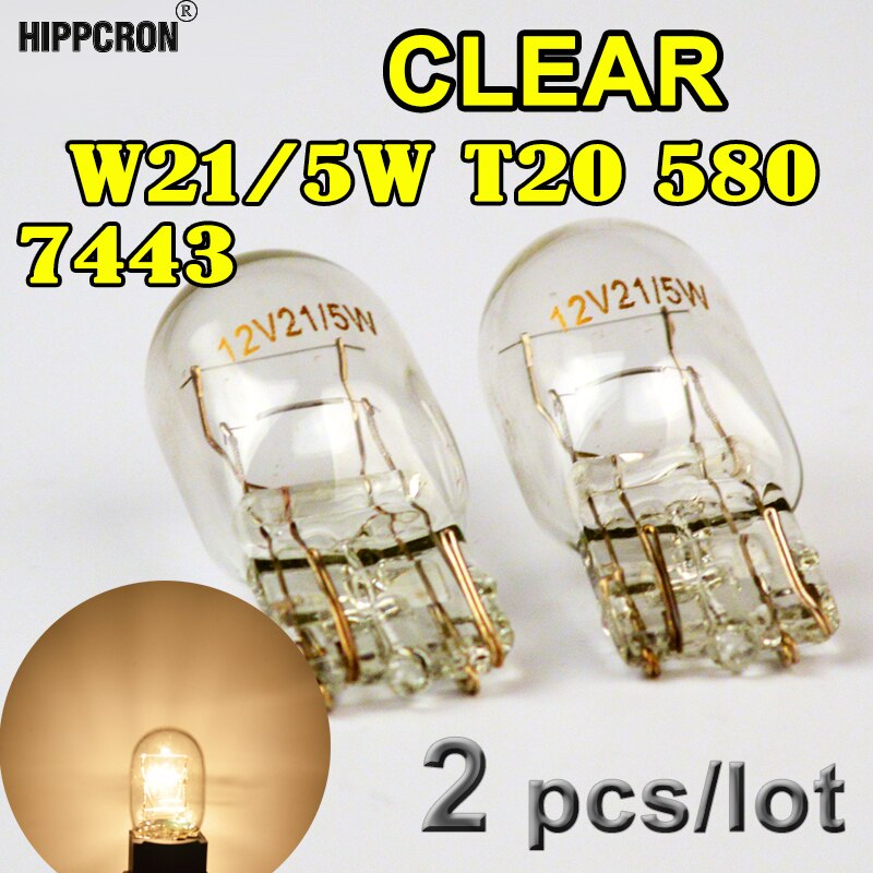 10PCS T20 12V21/5W 7440 7443 Clear Glass Turn Signal Stop Brake - Foto 8