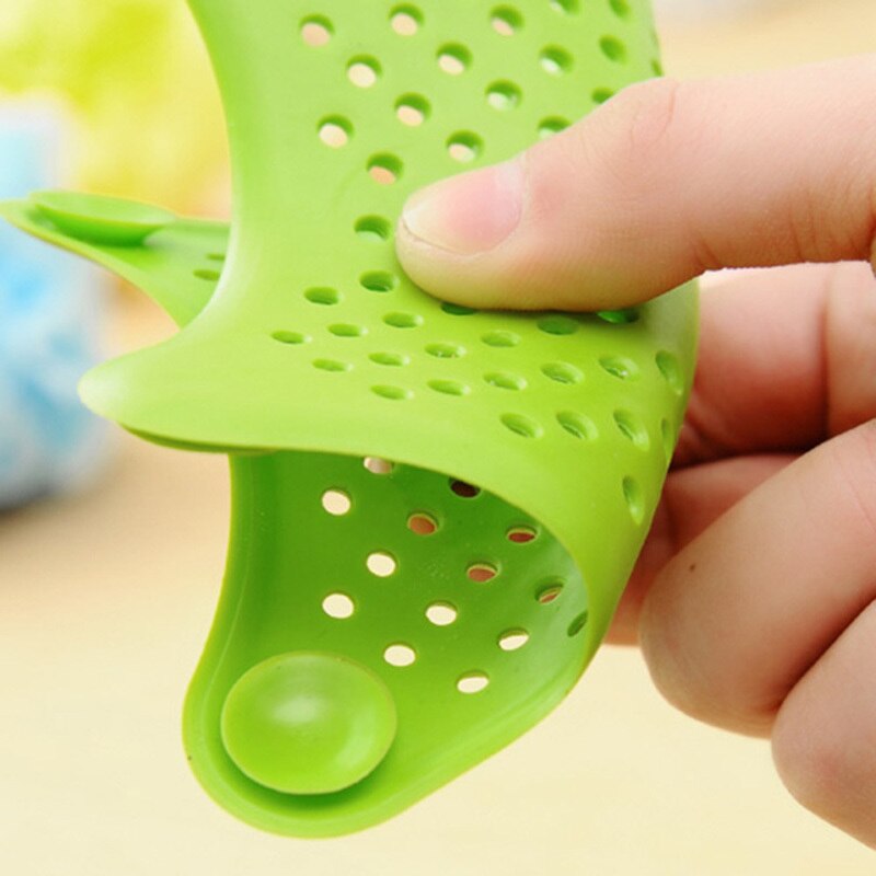 1 pieza de filtro de desagües para cocina, prevención de obstrucción del fregadero, colador de fregadero de silicona, filtros con forma de estrella, ancho de baño de cocina, herramienta