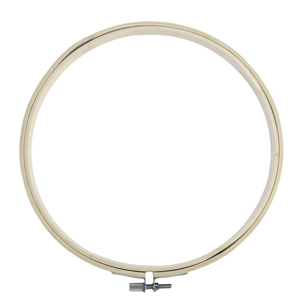 Handy trækorsstingsmaskine broderi ring ring bambus syning 13-30cm sytilbehørsværktøjer: 285mm