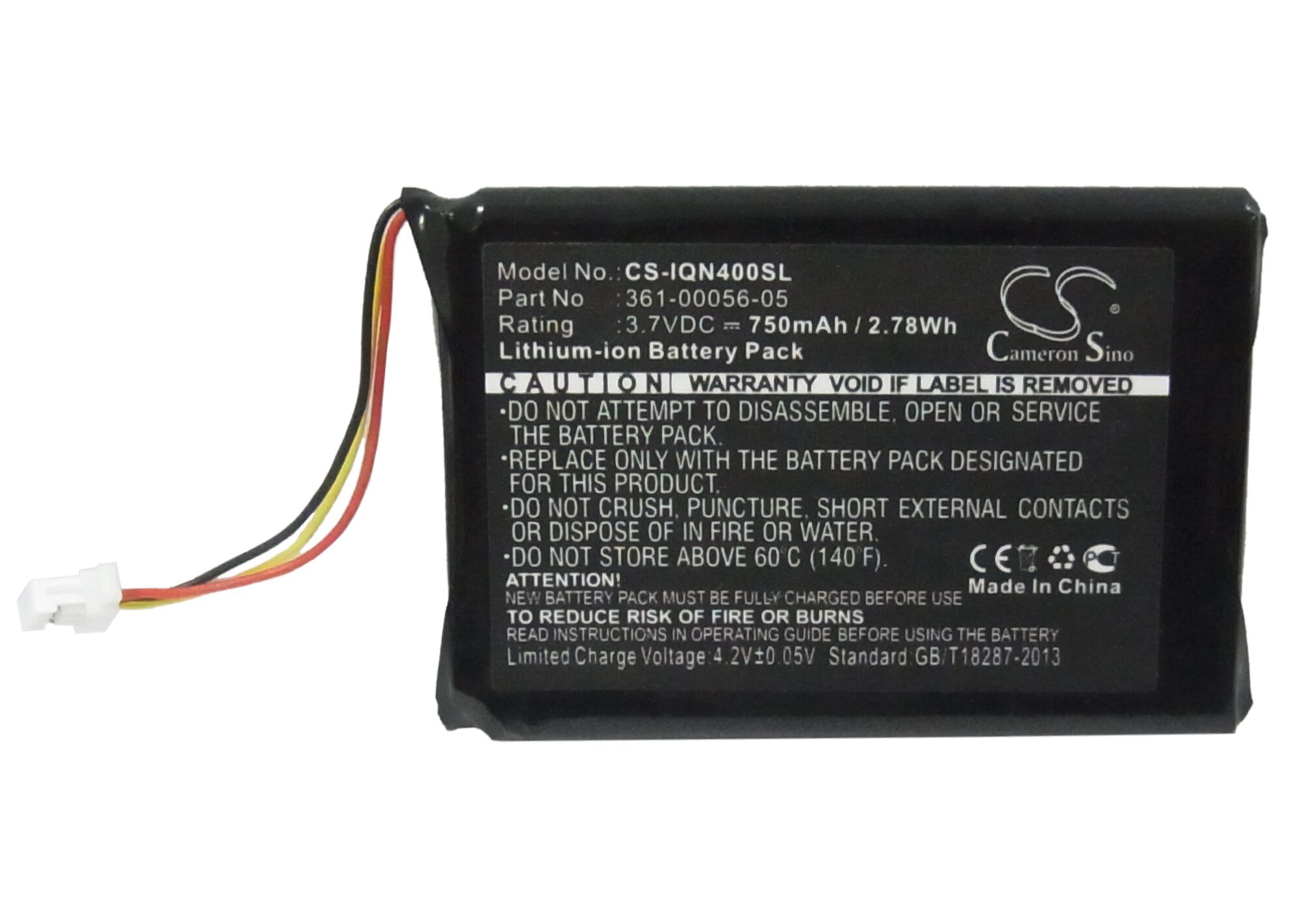 Bateria de cameron sino 750mah para garmin nuvi 40 nuvi 40lm nuvi 52 nuvi 52lm nuvi 56lmt nuvi 68lmt, 361-00056-05 361-00056-11