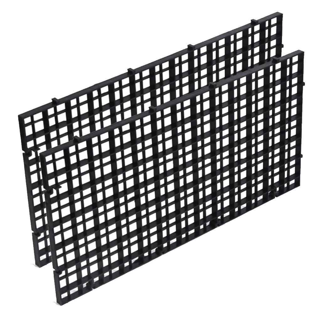 2 Stuks Aquarium Bodem Professionele Grid Accessoires Duurzaam Thuis Tuin Verdelen Vis Isoleren Board: Black