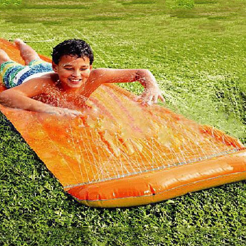 Enkel Water Slide Mat Achtertuin Water Slide Board Tarp Zomer Zwemmen Spray Water Speelgoed Voor Kinderen Buiten Plezier Hebben