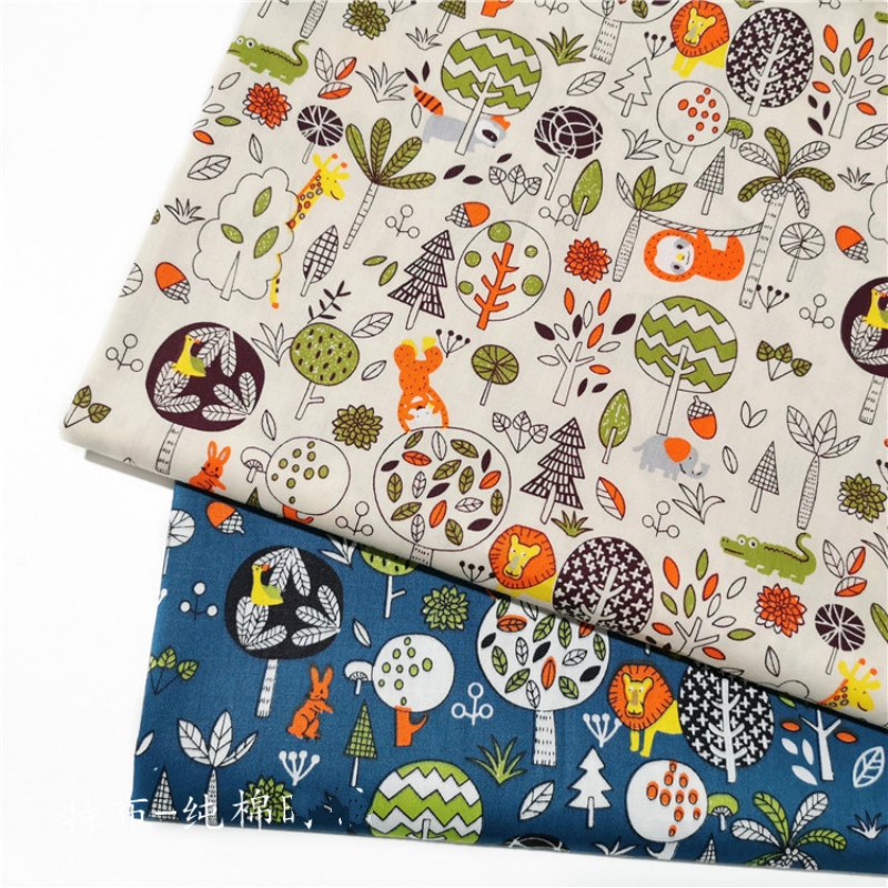 Cartoon Baby Cotton Patchwork Fabric Printed baby Cotton fabric for DIY bedding cloth Sewing quilting fabrics
