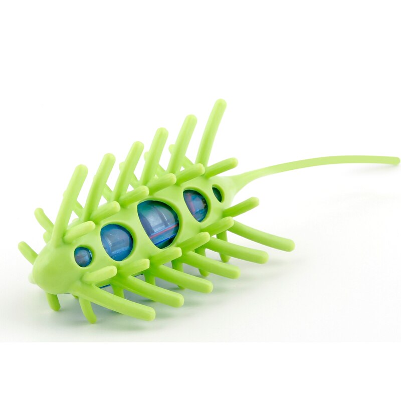 Ratón electrónico para gatos, juguete interactivo automático, 360 °, material de alimentaria: Green Mouse toy