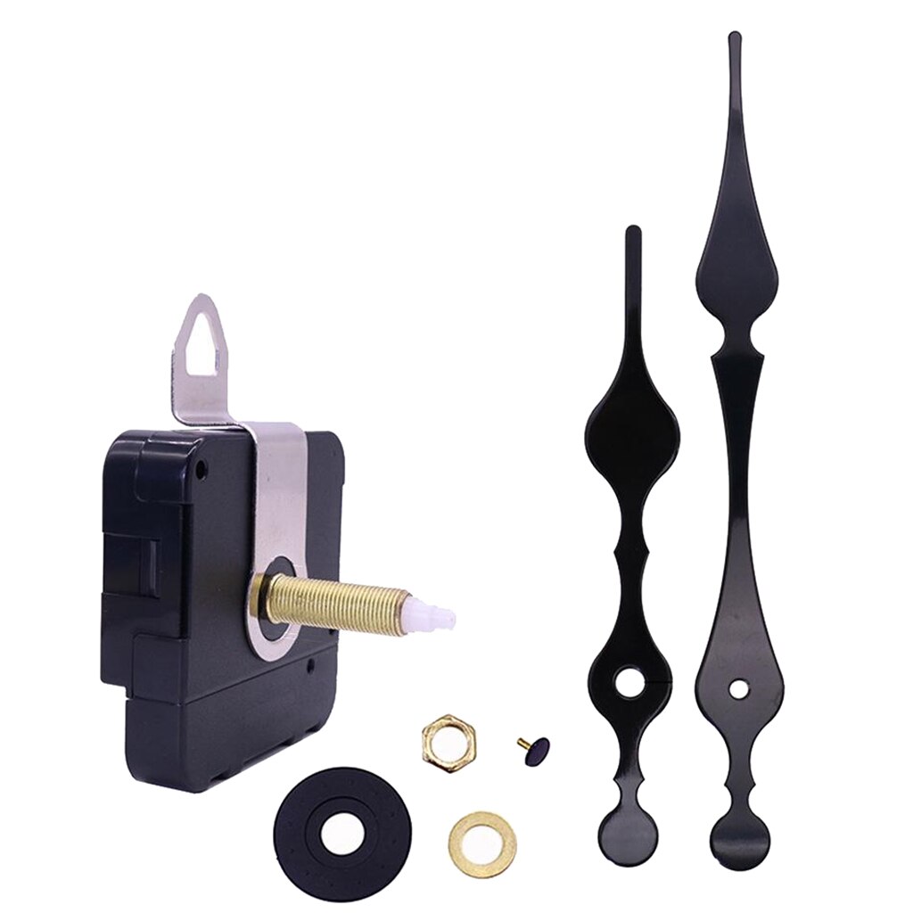 Long Shaft Clock Movement Mechanism with 4.6 Inch Long Hands Total Shaft Length