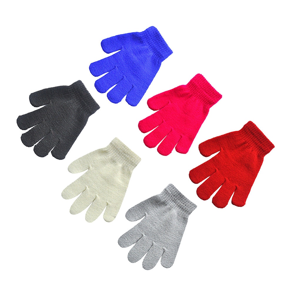 hiver automne moufles pour enfants enfants garçons filles gants enfants solide doigt complet tricoté gants