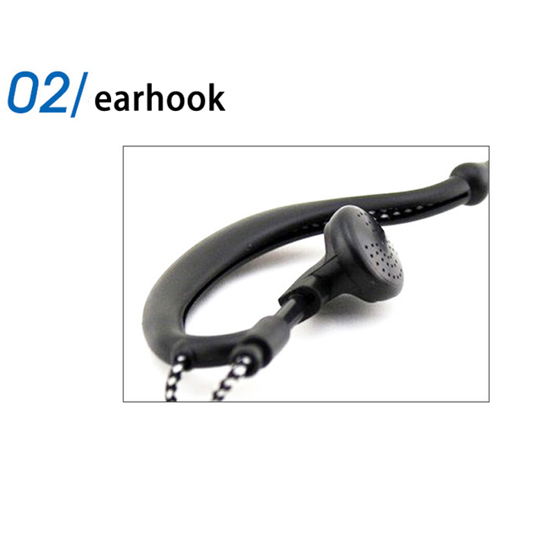 Zuverlässige stricken kabel kopfhörer K stecker 2 pins für Kenwood Baofeng 888 s uv5r uv82 TYT Wouxun Puxing Quansheng etc walkie talkie