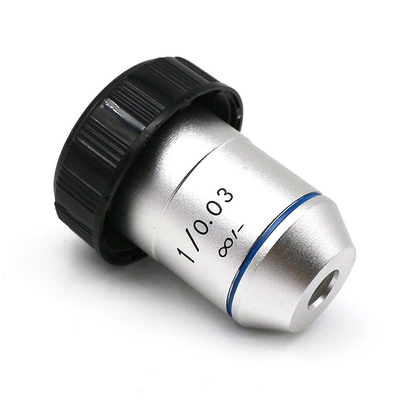 1X 2X Achromatic Objective Lens Infinity Objective for 195 Biological Microscope Accessories with RMS Thread Low Magnification