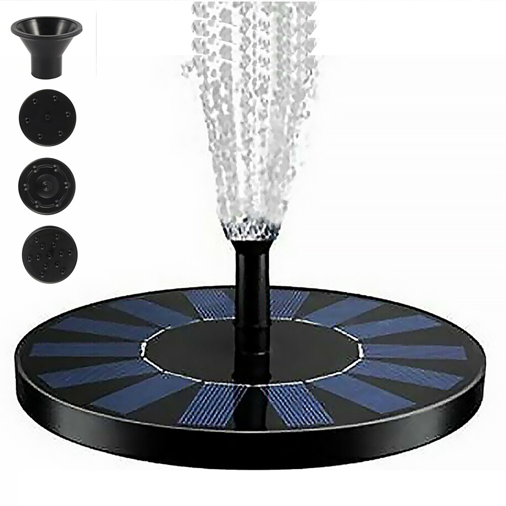 Solar Water Fountain Pool Pond Waterfall Fountain Garden Decoration Outdoor Bird Bath Solar Powered Floating Water Pump Fountain: A 13CM