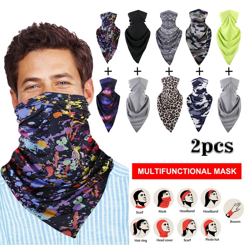 Außen Gesicht Abdeckung Außen Maske Schals Multi Funktionale Nahtlose Haarband Kopf Schal Bandana Hals Abdeckung