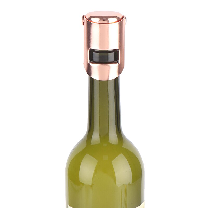 1PC Stainless Steel Bottle Cap Champagne Red Wine Silica Gel Preservation Cap