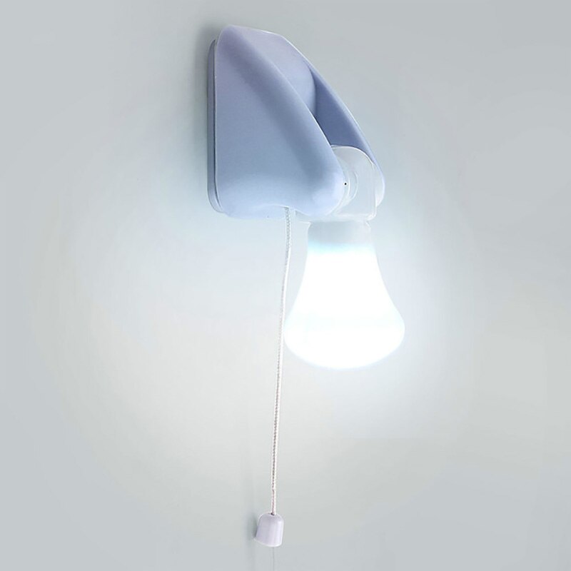 Draagbare Draad LED Lamp Kast Lamp Nachtlampje Batterij Operated Zelfklevende Muur Mount Licht Voor Slaapkamer Gang Wc
