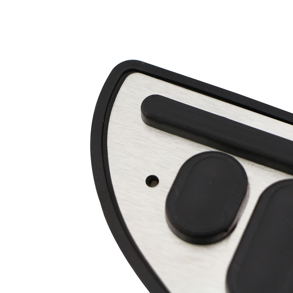 Zlord Car Pedal Footplate Footboard Foot Rest Pedal Cover for Ford Focus 2 3 4 MK2 MK3 MK4 Fiesta Mondeo Fusion Kuga Escape