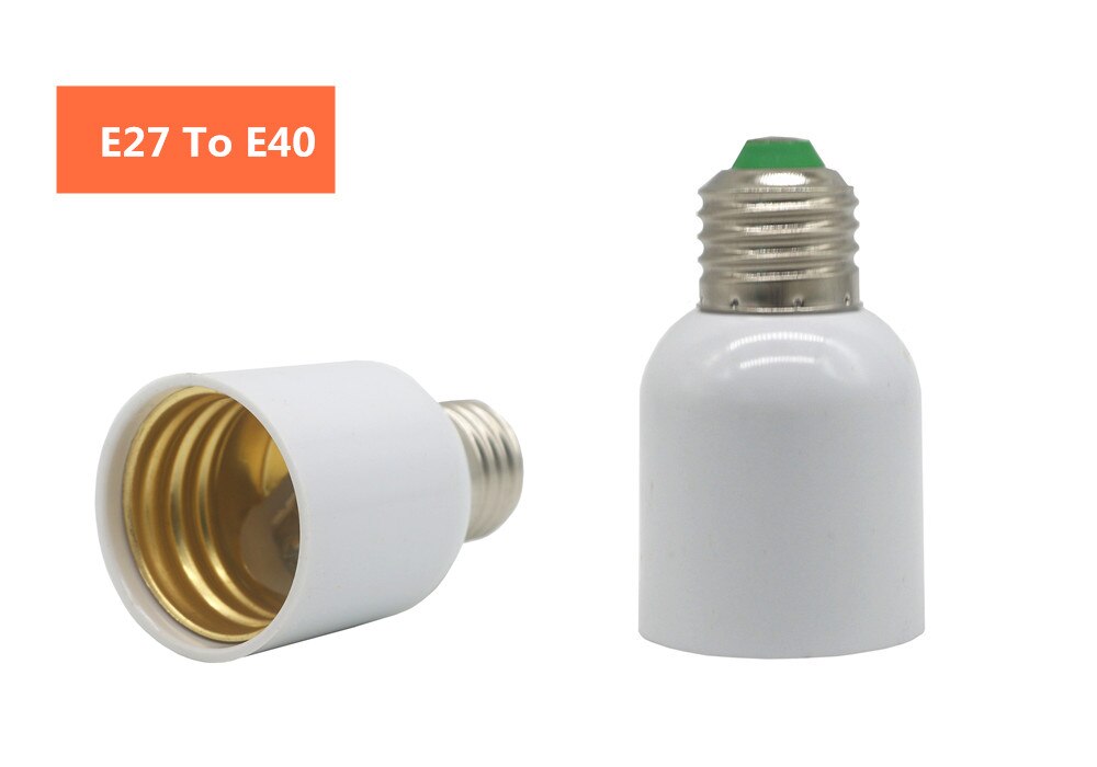 Led Lamp Bulb Base Conversion Holder Converter Socket Adapter E27 to GU10 G9 B22 E14 E12 Fireproof Material For Home &amp;Lighitng: E27 To E40