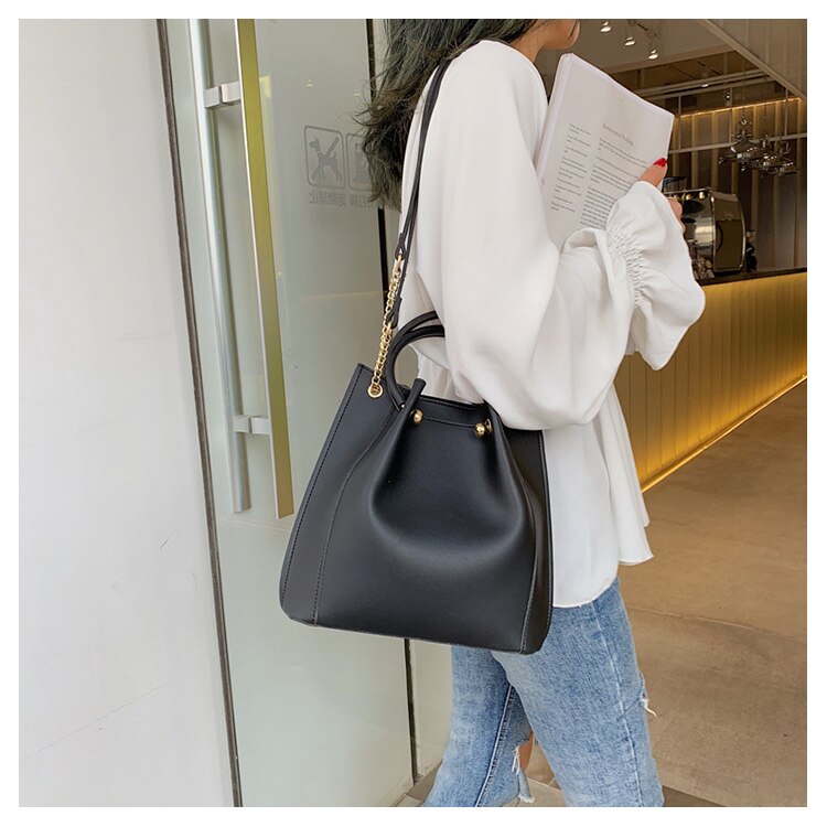 Daunavia dames handtas pu leren dames schoudertassen beroemd merk luxe damestassen dames casual tas een belangrijke: Zwart