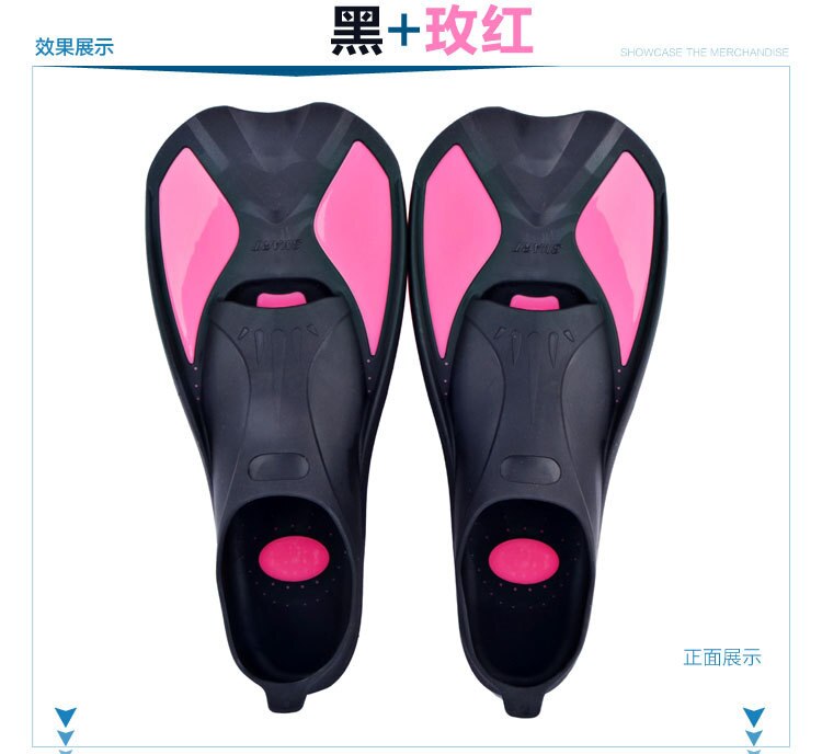 Schnorcheln Tauchen Meerjungfrau schwimmen flossen Tauch Fuß schwimmen Flossen Ente-schwimmhäute Flossen Schwimmen Flossen männer und frauen flossen: black  red / xl 44-45