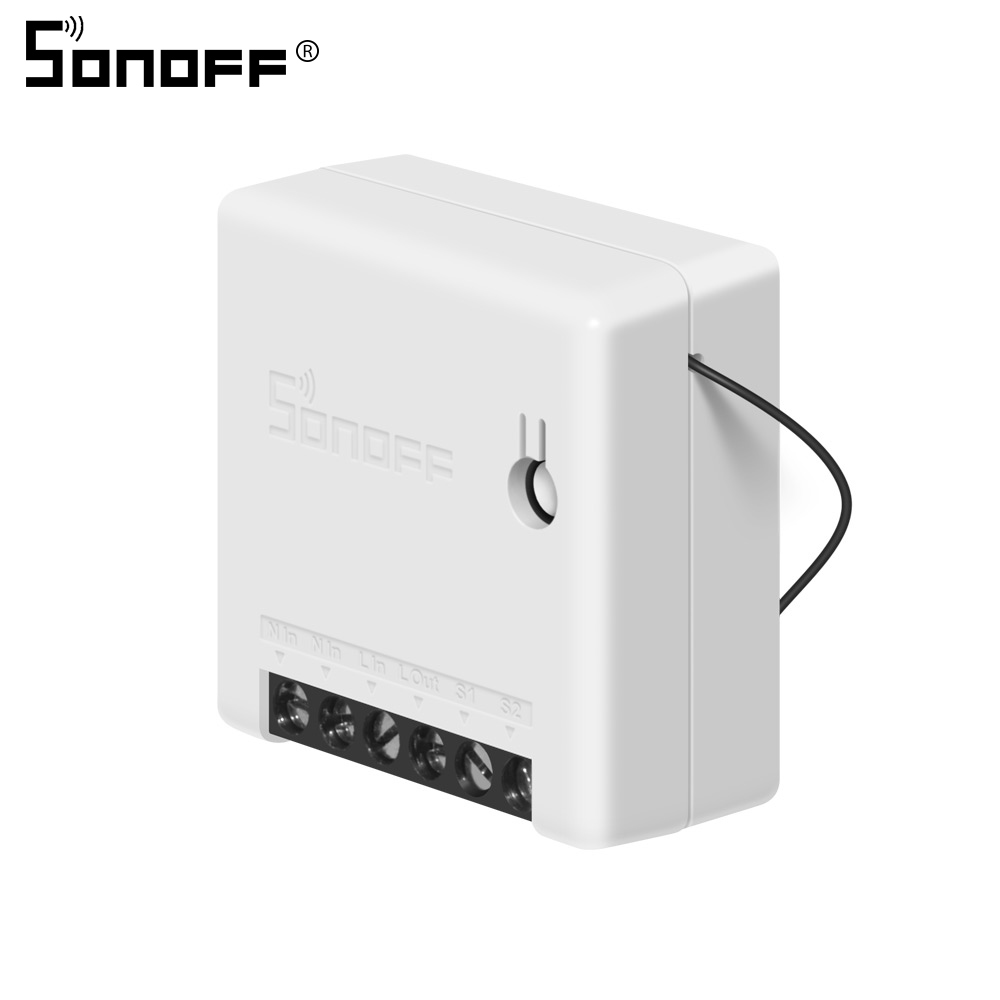 Itead sonoff mini basic gjør-det-selv wifi-bryter 2ch- veis smart bryter timer lysbryter stemme fjernkontrollmodul arbeid med alexa: 1 stk sonoff mini